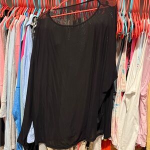 Black Sheer Top